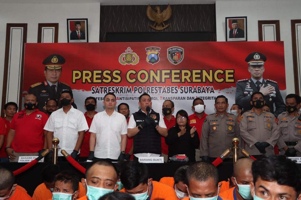74 Tersangka Curanmor Berhasil Diamankan Polretabes Surabaya