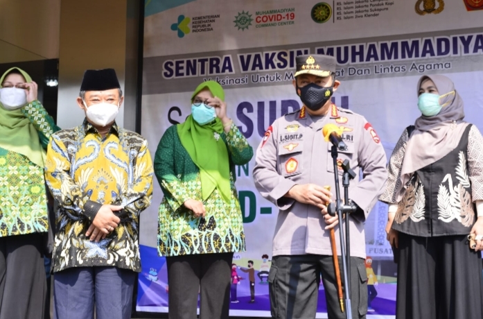 Rangkul Muhammadiyah se-Indonesia, Kapolri Optimis Herd Immunity Segera Terbentuk